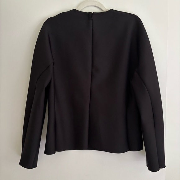 COS Structured Waisted Top Scuba Black Size L - Picture 7 of 7